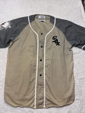 Vintage 90’s Starter  Chicago White Sox Jersey XL Paisley Fading Distressed Cover
