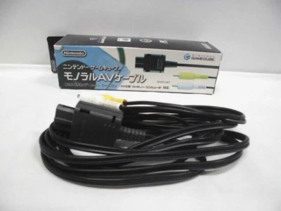 MONAURAL AV CABLE -- Genuine. Boxed. for SFC, FC, N64, GG.  Japan. 10071 - Image 1 of 4