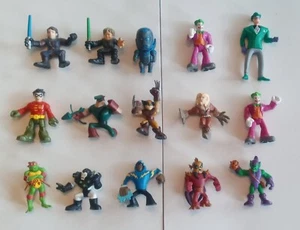 Star Wars DC Comics Marvel Mixed Lot 15 wolverine joker Luke TMNT Robin figure - Picture 1 of 12