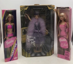 Mattel Barbie Dance Til Dawn Collector Edition, Surf City, And Barbie Chic Lot - Picture 1 of 14