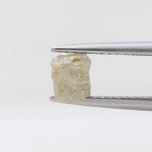 Uncut diamond 0.75tcw silver yellow sparkling natural polyhedron shape for jewel - Picture 1 of 13