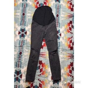 Madewell maternity skinny distressed gray jeans 25 - Picture 1 of 7