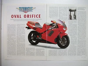 1992 HONDA NR750 2 PAGE MAGAZINE PREVIEW AND HISTORY ARTICLE - Picture 1 of 1