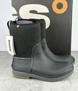 Bogs Stiefel Crandall II Mid Größe 11 schwarz Kunstfell gefüttert isoliert neu im Karton - Bild 1 von 7
