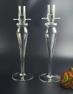 Vintage Crate & Barrel- Pair - Candlestick Holders- Made in Hungry - 15 5/8" - Picture 1 of 11