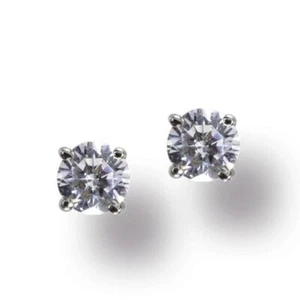 Pendientes mujer pendientes oro blanco 585 brillante 0,24 ct. Enchufe Oro VAES00017 - Imagen 1 de 4