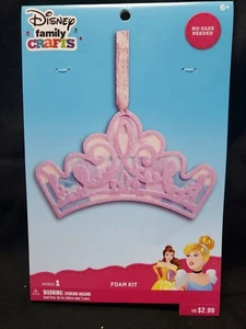 Disney Familie Handwerk Schaumstoff Kit Prinzessin Krone Seidenpapier Ornament - Bild 1 von 2