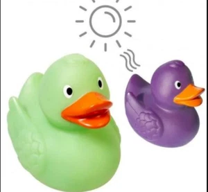 Verde a Púrpura UV Cambio de Color Goma Ducky LG Jeep Ducking - Envío RÁPIDO EE. UU. - Imagen 1 de 6