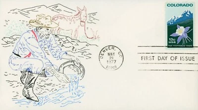 Sandra Haimerz pintado a mano US 1711 FDC Foto 1 de 4