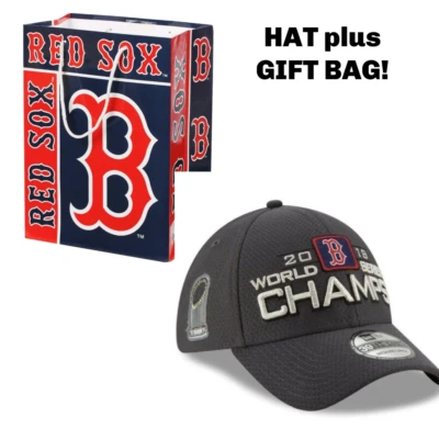 Boston Red Sox New Era 2018 Serie Mundial Campeones 39THIRTY Gorra Flexible + BOLSA DE REGALO Foto 1 de 4