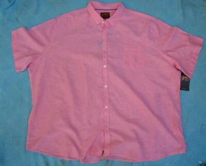 JOHNNY BIGG 7XL - 137cm. Watermelon TAHITI LINEN Shirt S/Slve NEW rrp $79.99 - Picture 1 of 1