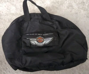 Harley Davidson Helmtasche schwarz Sherpa gefüttert 100 Jahre tolle Motorräder Gr. S - Bild 1 von 5