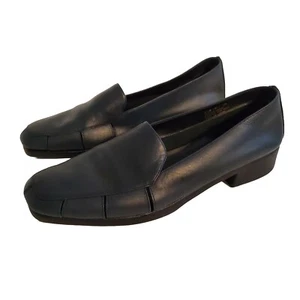 Whats What Aerosoles Slot Womens Blue Leather Loafer Slip On Shoes SZ 9.5 M - Picture 1 of 12