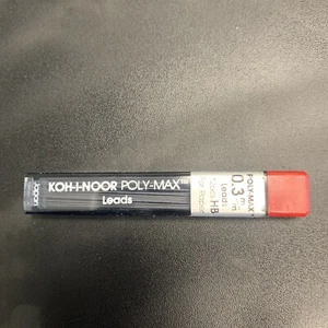 KOH-I-Noor Poly Max Mines 0.3mm Rapidograph 5723 HB Leads 12 Pcs Black NIP New - Picture 1 of 3