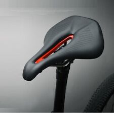 MTB road Racing Bike Hollow Seat Saddle TT Bicycle Cushion Pad Black Red 25*16cm