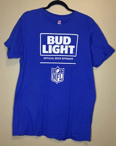 Hanes BudLight NFL Official Sponsor T-shirt size XL - Picture 1 of 3
