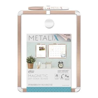 Board Dudes Magnetic Dry Erase Board Metallic Frame 8.5"X11" School Office