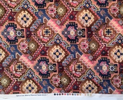 Nueva tela de algodón 21" x 28" Maywood Studio ESSCO Spirit of the West Southwestern Foto 1 de 4