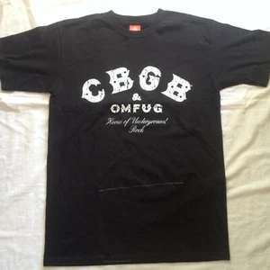 CB GB & OMFUG CLUB NEW YORK UNDERGROUND ROCK T-SHIRT SMALL RAMONES PUNK - Picture 1 of 12