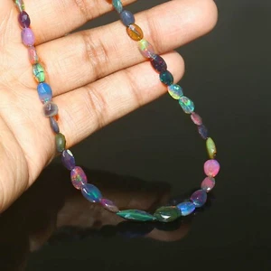 AAA++Collar de piedras preciosas minimalista hecho a mano con cuentas pepitas de alta calidad 6162 - Imagen 1 de 2
