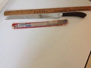 Vtg QUIKUT Stainless Steel Carve & Serve Serrated Carving Knife 11.5" Blade - Picture 1 of 4