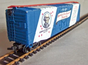 Vintage HO Bachmann AMERICAN BICENTENNIAL - GEORGE WASHINGTON - 51' Box Car, C6 - Picture 1 of 5