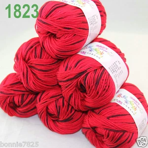 Sale 6 ballsx 50gr DK Baby Soft Cashmere Silk Wool hand knitting Crochet Yarn 23 - Picture 1 of 12