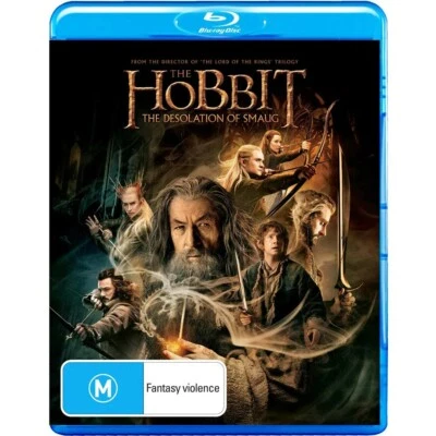 The Hobbit The Desolation Of Smaug (Blu-Ray + DVD, 2013) Region B (The Hobbit 2) - Image 1 of 4