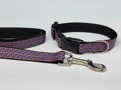 Dog Collar and matching lead set 8.5"-12" neck size. 20mm wide. chihuahua yorkie - Image 1 of 4