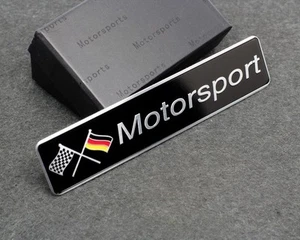 For BMW Mini Metal Racing Sport Motorsport Emblems Emblem Badge Sticker Germany - Picture 1 of 5