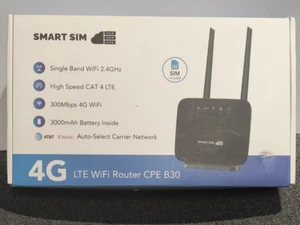 Smart Sim 4G LTE WiFi Router CPE B30 | 300Mbps 4G WiFi | 3000 mAh Battery | ATT - Picture 1 of 2