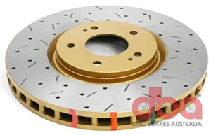 DBA Front Drilled & Slotted 4000 Series Rotor for 03-05 Evo 8/9 - Foto 1 di 5