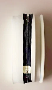 KZO Vintage BLACK #27 Closed End Aluminum Metal Zipper 7" in - Picture 1 of 9