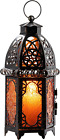 DECORKEY Vintage Large Size Decorative Candle Ramadan Lantern, H:12.8 Inch