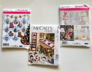 3 Stück Weihnachten Basteln Schnittmuster McCall's M6454 Simplicity 2545 1957 - Bild 1 von 7