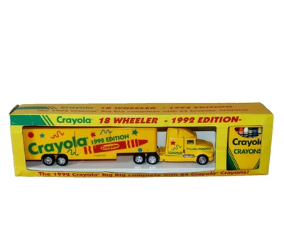 1992 Edition Crayola Crayons Big Rig 18 Wheeler ~ 24 Crayons 1:64 NRFOB - Image 1 of 4