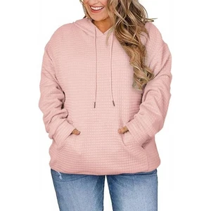 DOLNINE Felpa donna con cappuccio 3XL casual manica lunga felpa con coulisse - Foto 1 di 13