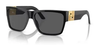 Versace Men's VE4296 Sunglasses Black/Gray 59mm - Picture 1 of 12