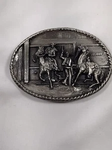 1983 Western Cowboy USA Gürtelschnalle Bergamot Brass Works, INC. Finest Made. - Bild 1 von 8