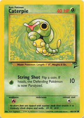 Pokemon - Caterpie #068/130 - Base Set 2 Common - Image 1 of 2