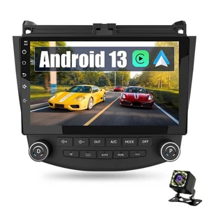 Radio estéreo de coche HD para Honda Accord 03-07 Carplay cámara de reversa 10,1" 32G - Imagen 1 de 21