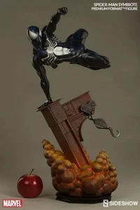 * SAMPLE * Spider-Man Symbiote Costume Premium Format Statue SIDESHOW Spiderman - Imagen 1 de 13