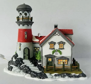 Dept 56 New England Christmas Village Pigeonhead Lighthouse #56537 - Picture 1 of 13