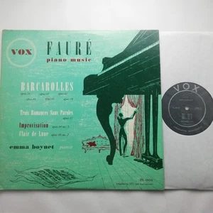 Vox LP PL 6910 RARE: Fauré - Piano Music / Emma Boynet - Picture 1 of 4