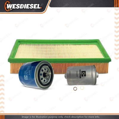 Wesfil Oil Air Fuel Filter Service Kit fits Volvo 260 2.7L 1978-1986 Panel - image 1 of 2