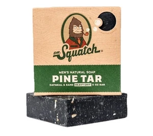 Dr. Squatch All Natural Bar Soap for Men Heavy Grit Pine Tar Oatmeal Sand 5oz - Picture 1 of 3