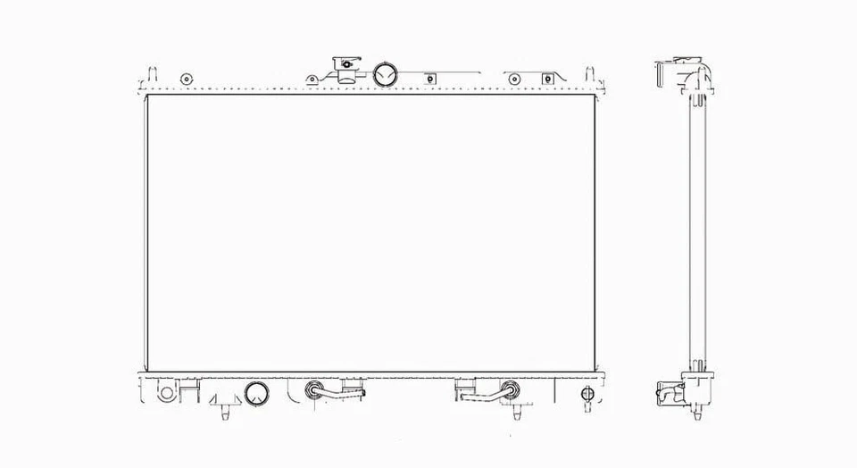 Conjunto de radiador TYC 2617 para 03-06 Mitsubishi Outlander Foto 1 de 1