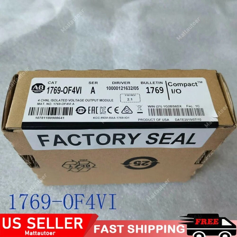 New  Allen-Bradley 1769-OF4VI CompactLogix 4 Pt A/O Voltage Module US Free Tax - Image 1 of 1