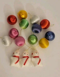 Juego de 15 Mini Adornos de Satén Mini Muñeco de Nieve Árbol de Navidad Decoración Vacaciones  - Imagen 1 de 24