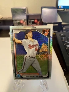 Jackson Holliday 2024 Bowman Chrome Prospects Mega Mojo Baltimore Orioles - Picture 1 of 2